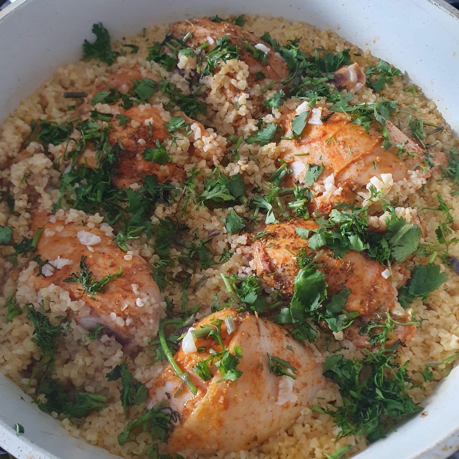 Home cooked meal prepared during a difficult week 