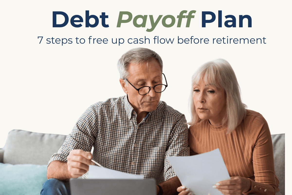 Mature couple reviewing finances while asking if they are ready for retirement