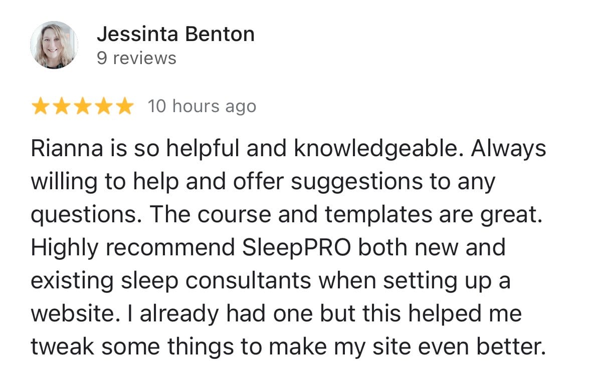 SleepPRO testimonial