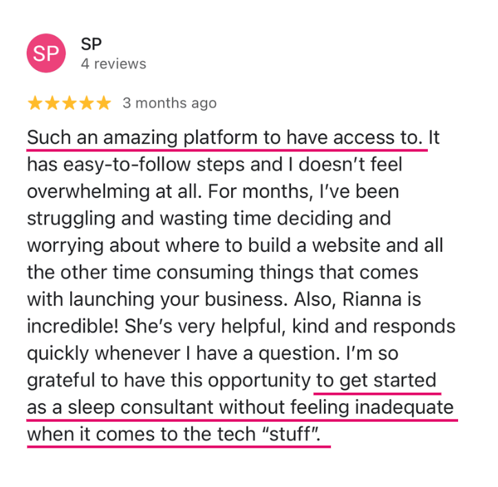 SleepPRO testimonial
