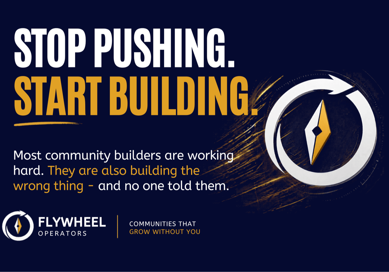 Community builders working hard but building the wrong system leading to stalled engagement