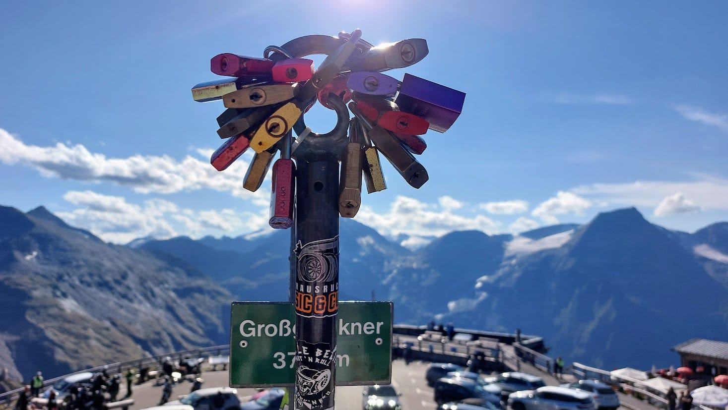 VIEW FROM GROSSGLOCKNER MOUNTAIN IN AUSTRIA