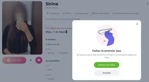 Impossible d'envoyer un premier message sur Meetic