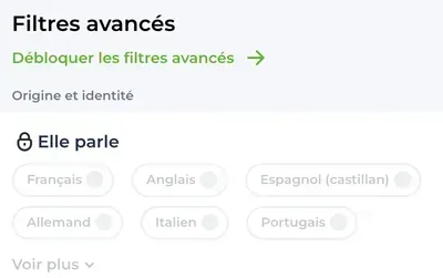 Comment fonctionne Meetic sur le mode payant : Accéder aux filtres avancés de la recherche