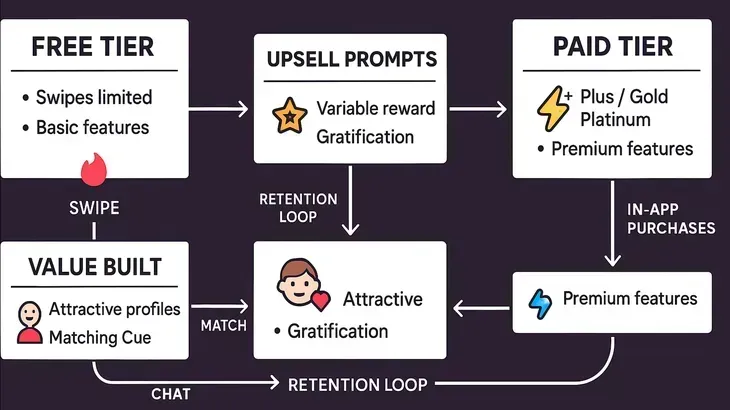 Algorithme de Tinder : aperçu du business model freemium