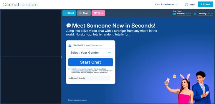 Chatrandom : Site de rencontre sans compte ou sans inscription