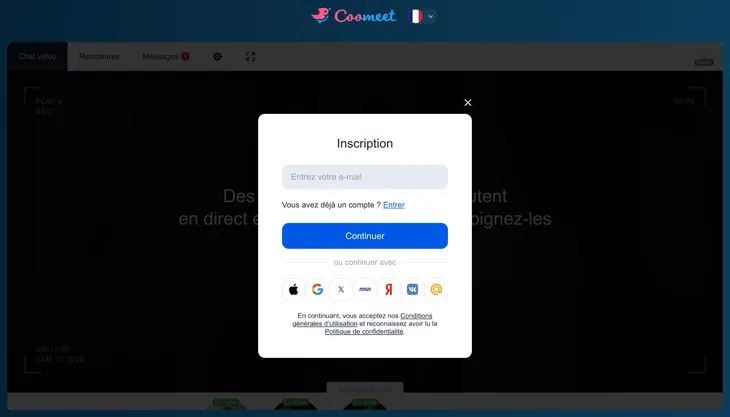 Coomeet : Site de rencontre sans compte ou sans inscription