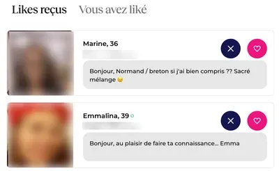 Répondre à un Super Like reçu : liker avant d'envoyer un message