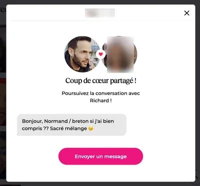 Répondre par message à un Super Like reçu