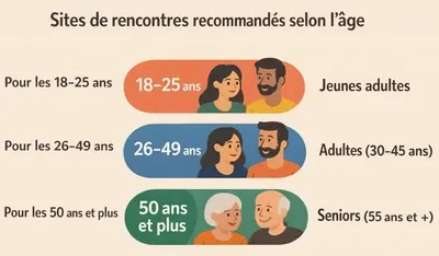 L’âge moyen des utilisateurs selon les sites de rencontres