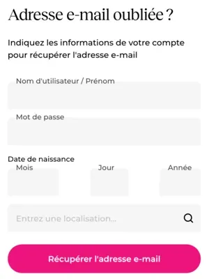 Réinitialiser ou récupérer un compte Meetic : adresse email oubliée