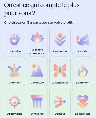 Meetic inscription gratuite : Les valeurs