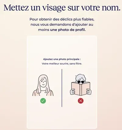 Disons Demain inscription gratuite : Ajouter la photo de profil