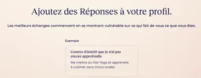 Disons Demain inscription gratuite : Ajouter des réponses à votre profil