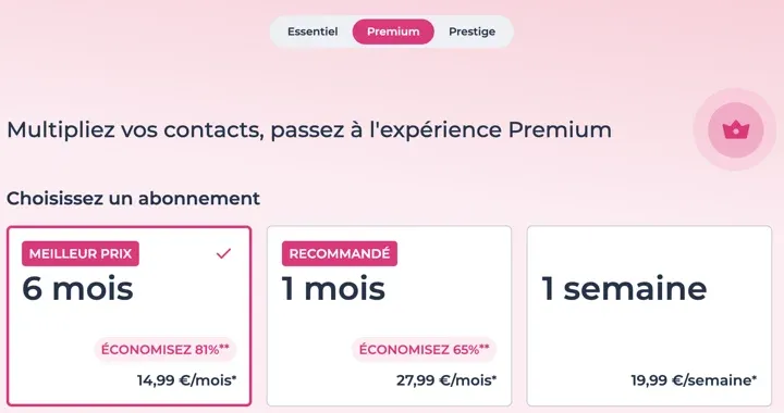 Comment réduire le prix de Meetic avec l'abonnement sur 6 mois