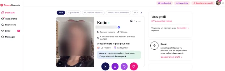 DisonsDemain : l'interface utilisateur