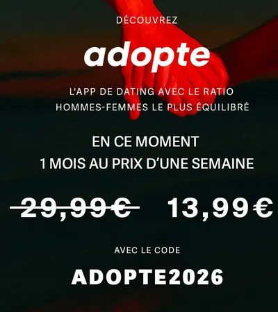 code promo Adopte en 2026