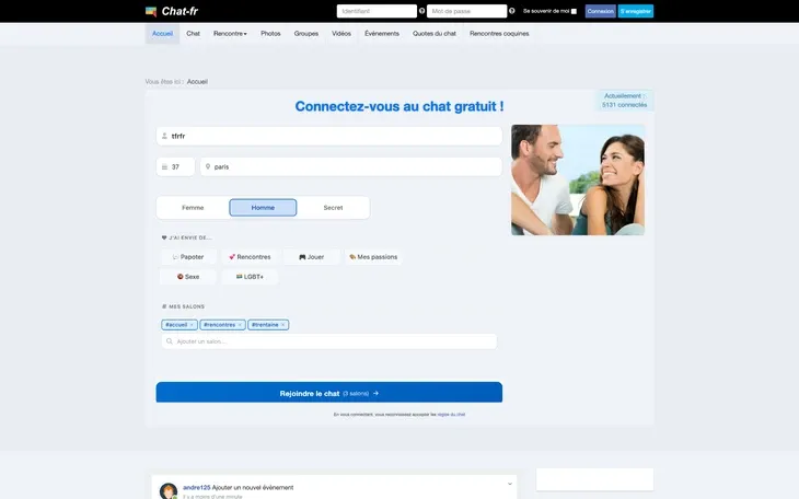 Chat-fr : Site de rencontre sans photo
