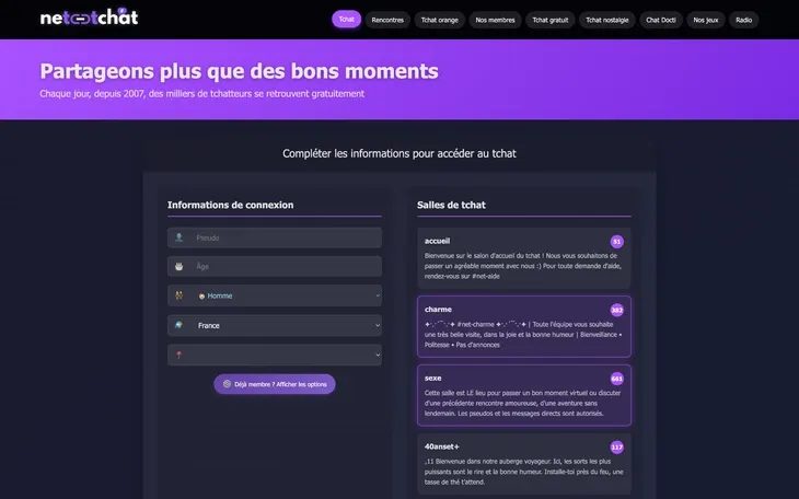 net-chat : Site de rencontre sans photo