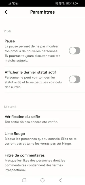 Envoyer une rose à un profil dans Hinge