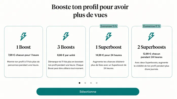 Prix et tarifs des Boost et Super Boost Hinge