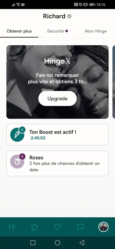 Boost et Super Boost Hinge: temps restant