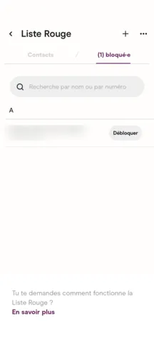 Lite rouge sur Hinge : contact bloqué manuellement