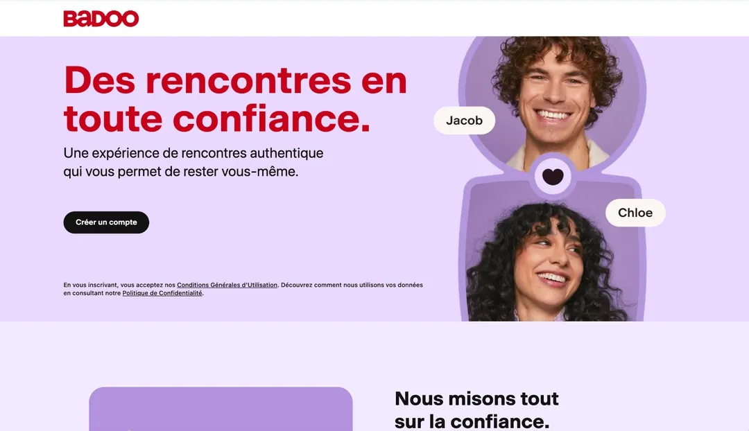 Badoo : numéro 7 des meilleurs sites de rencontre en France en 2026