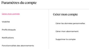 Gérer son abonnement dans mon compte Disons Demain