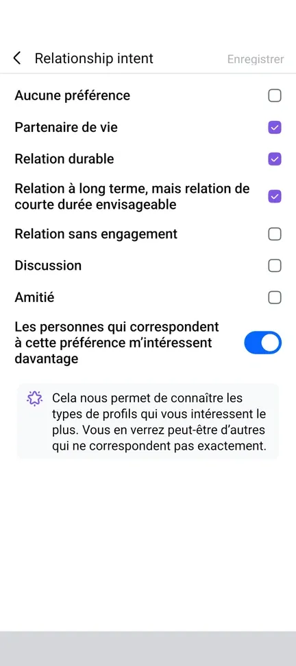 Facebook Rencontre : Les personnes qui correspondent à cette préférence m'intéressent davantage