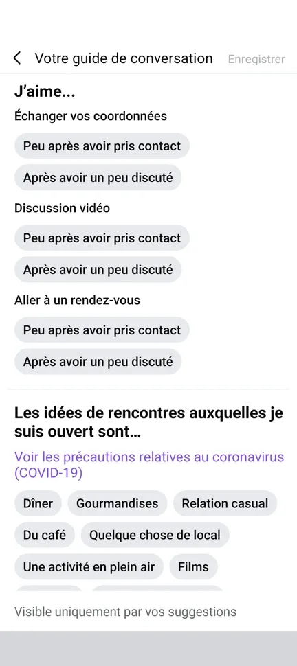 Guide de conversation sur Facebook Rencontre : questions réponses