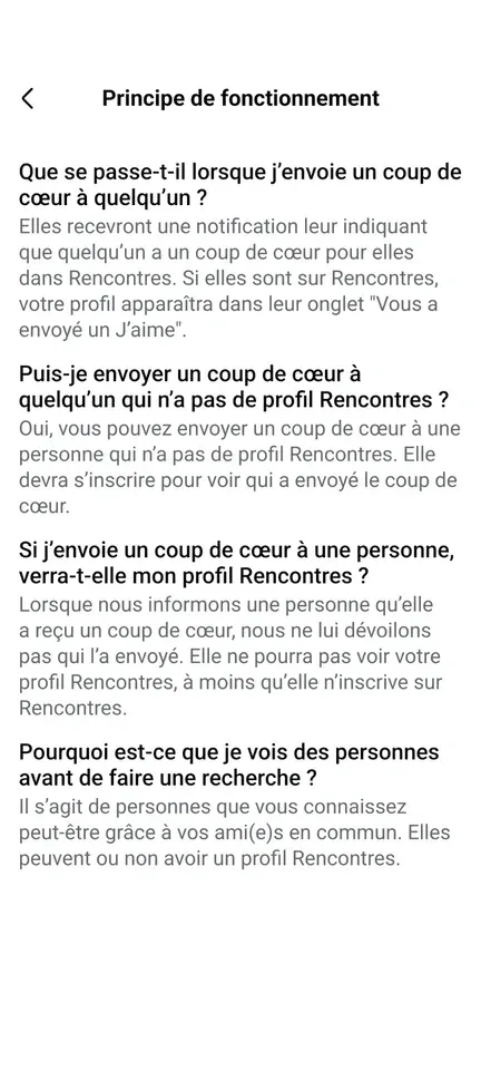 Les oups de coeur secret sur Facebook Rencontre