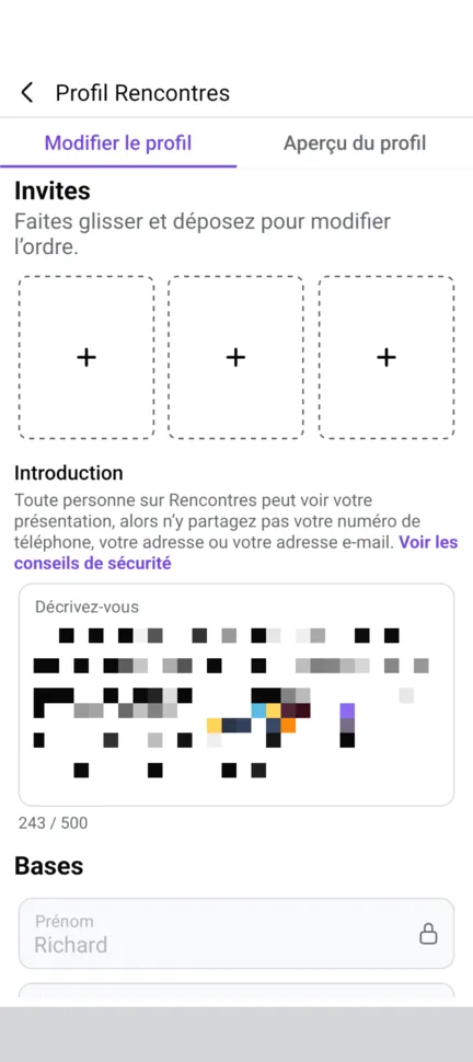 Ajouter une invite depuis son profil sur Facebook Rencontre