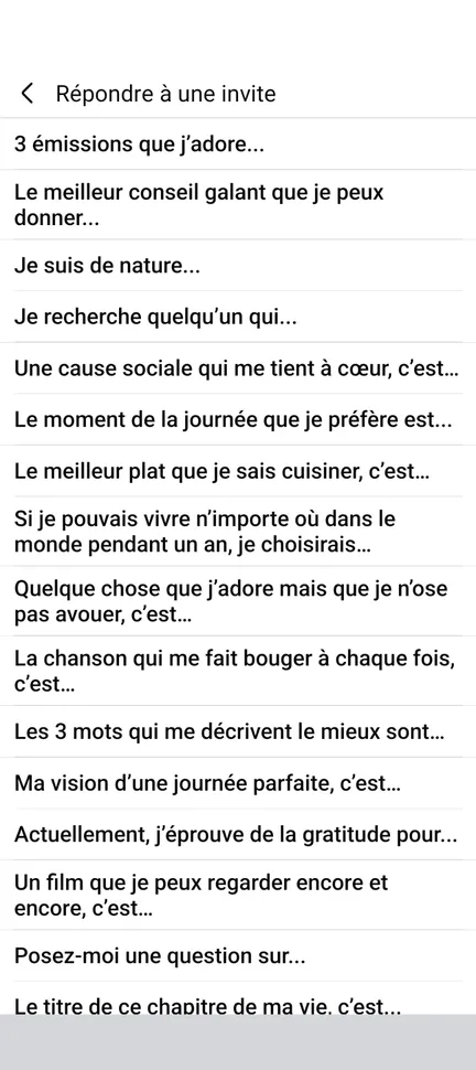Répondre à une invite sur Facebook Rencontre