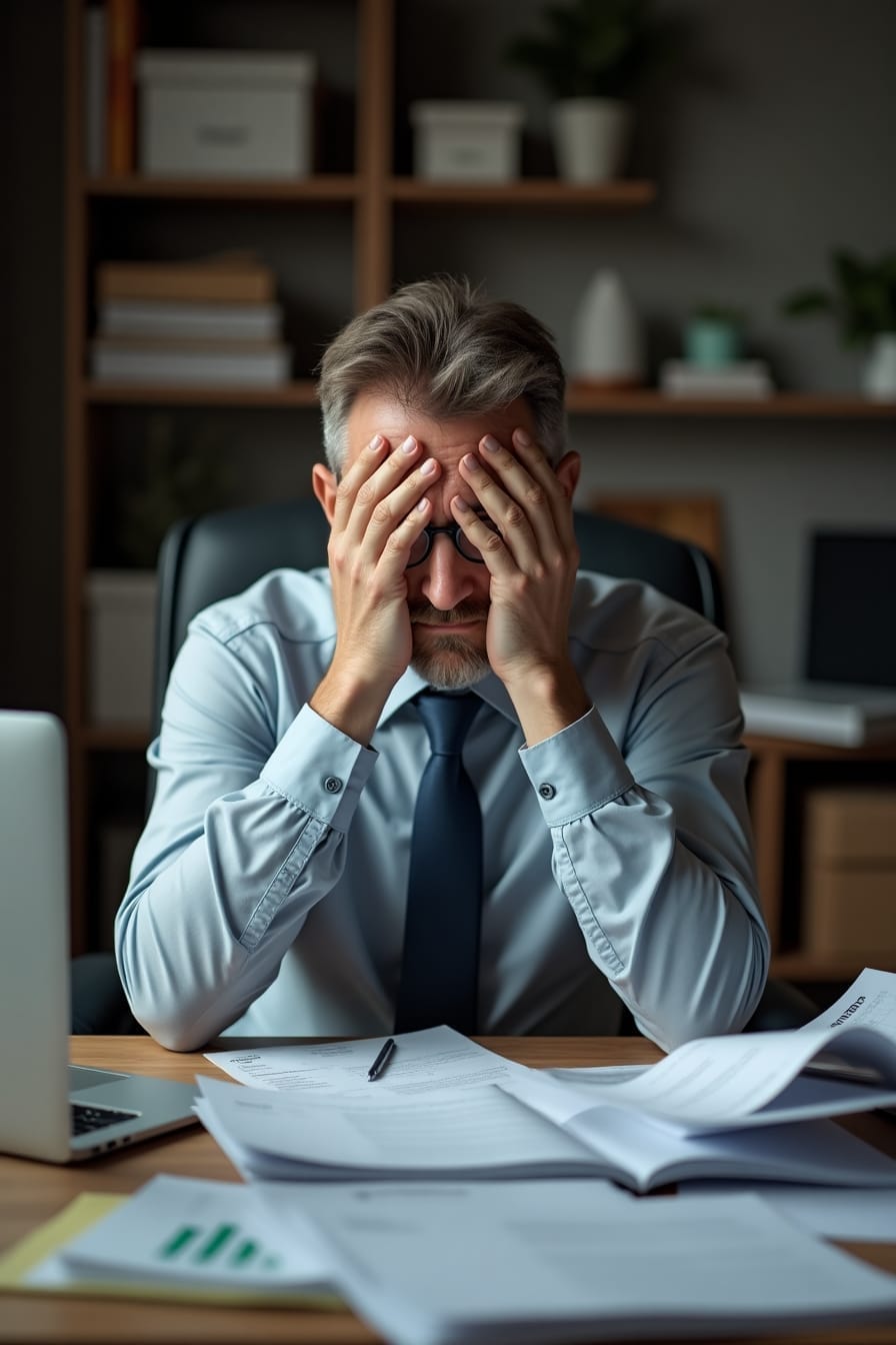 entrepreneur surmené