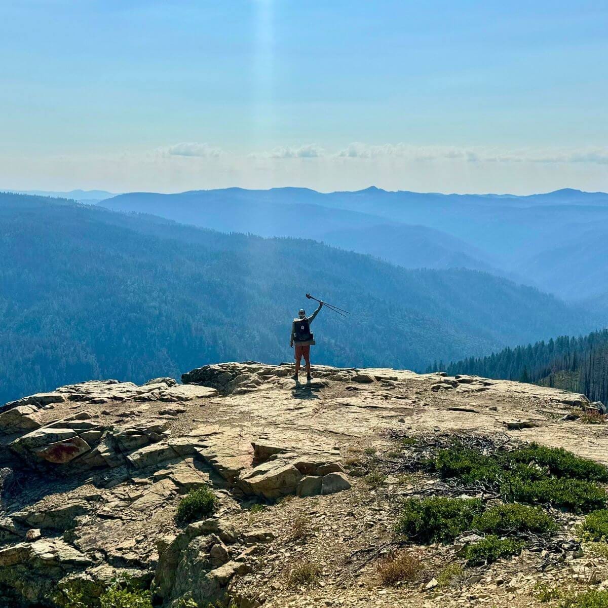 François de Neuville hiking the Pacific Crest Trail