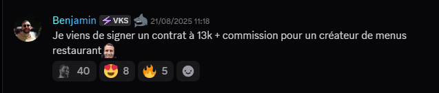 Témoignage de succès