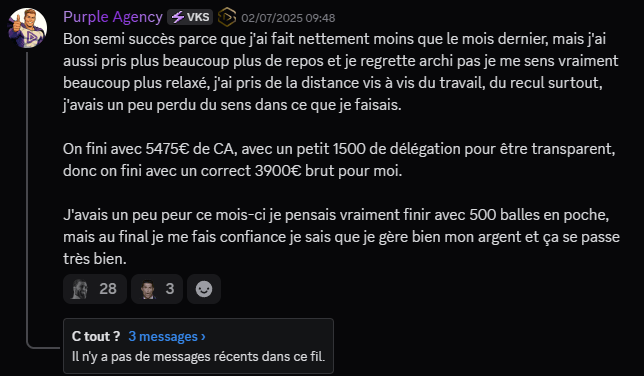 Témoignage de succès