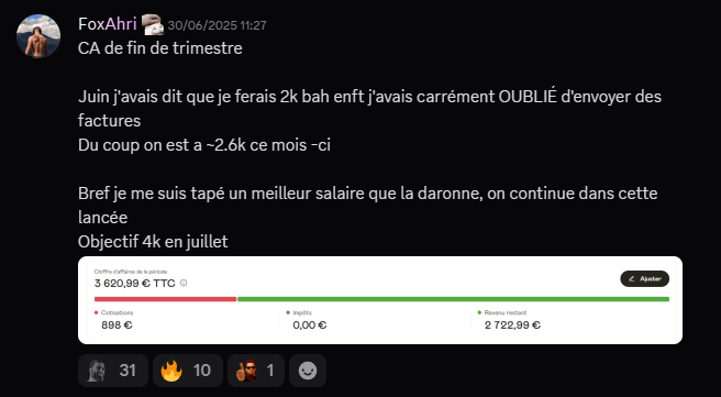 Témoignage de succès