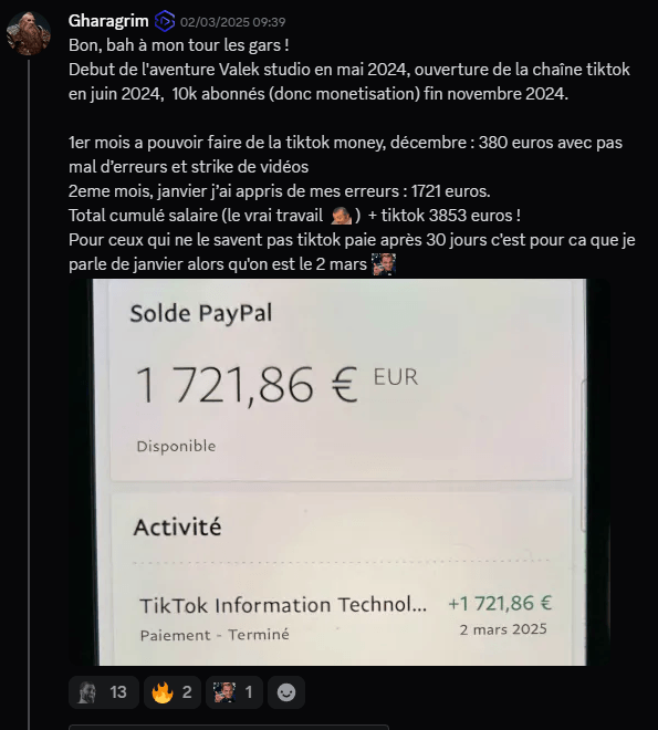 Témoignage de succès