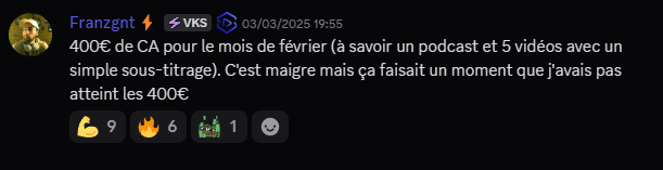 Témoignage de succès