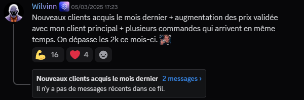 Témoignage de succès