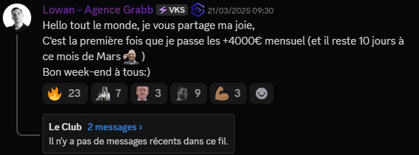 Témoignage de succès