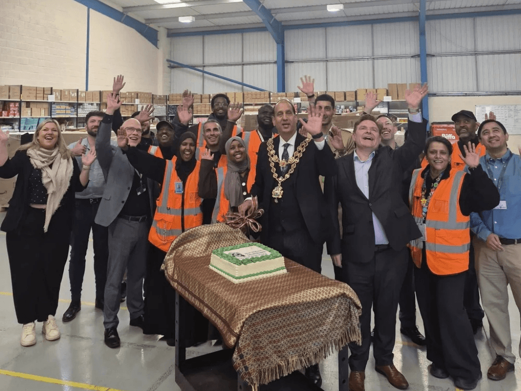 The Jericho team pictured with the Mayor during an official visit, celebrating community impact in the West Midlands