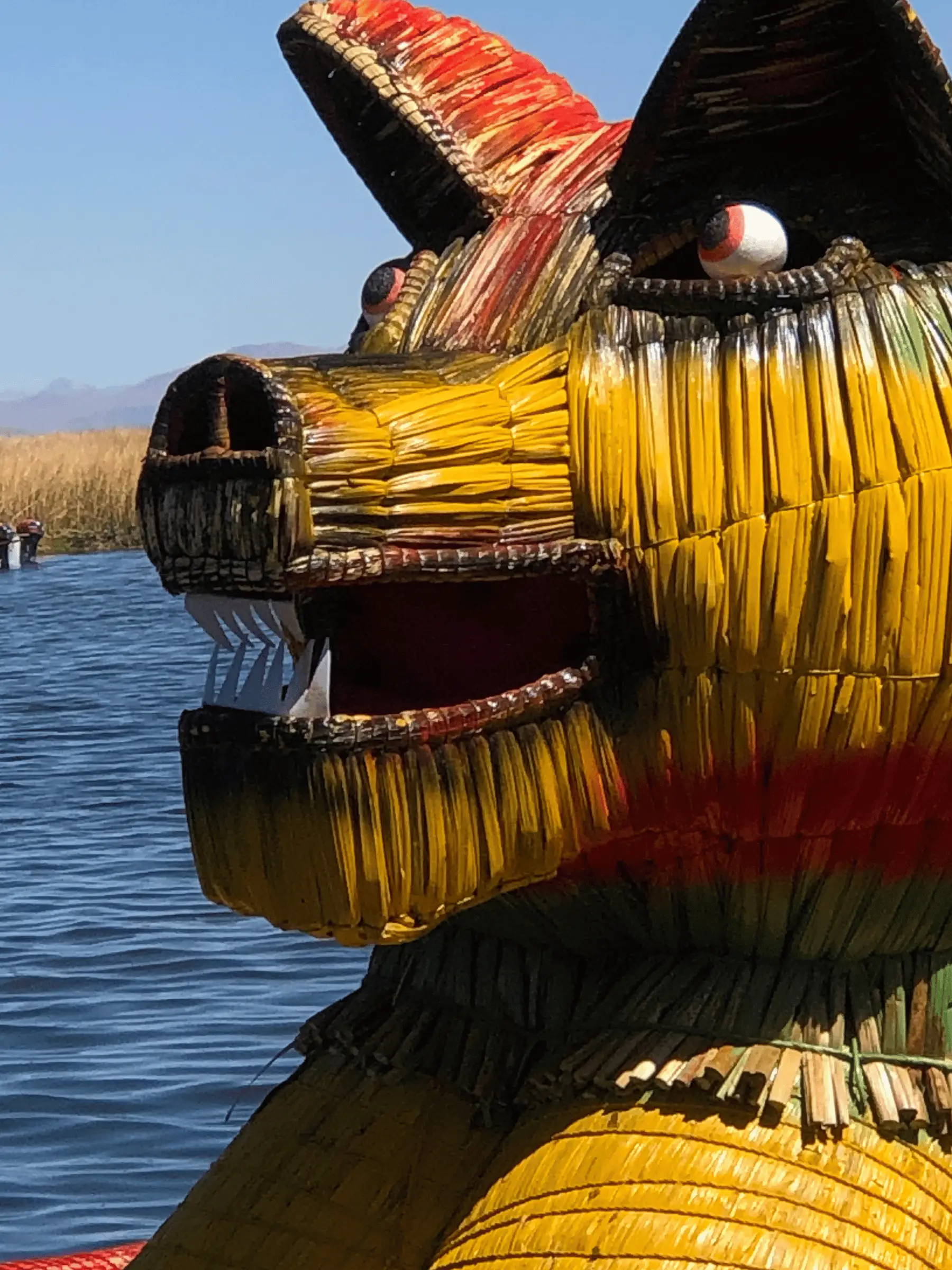 Boat of the people living in Lake Titikaka