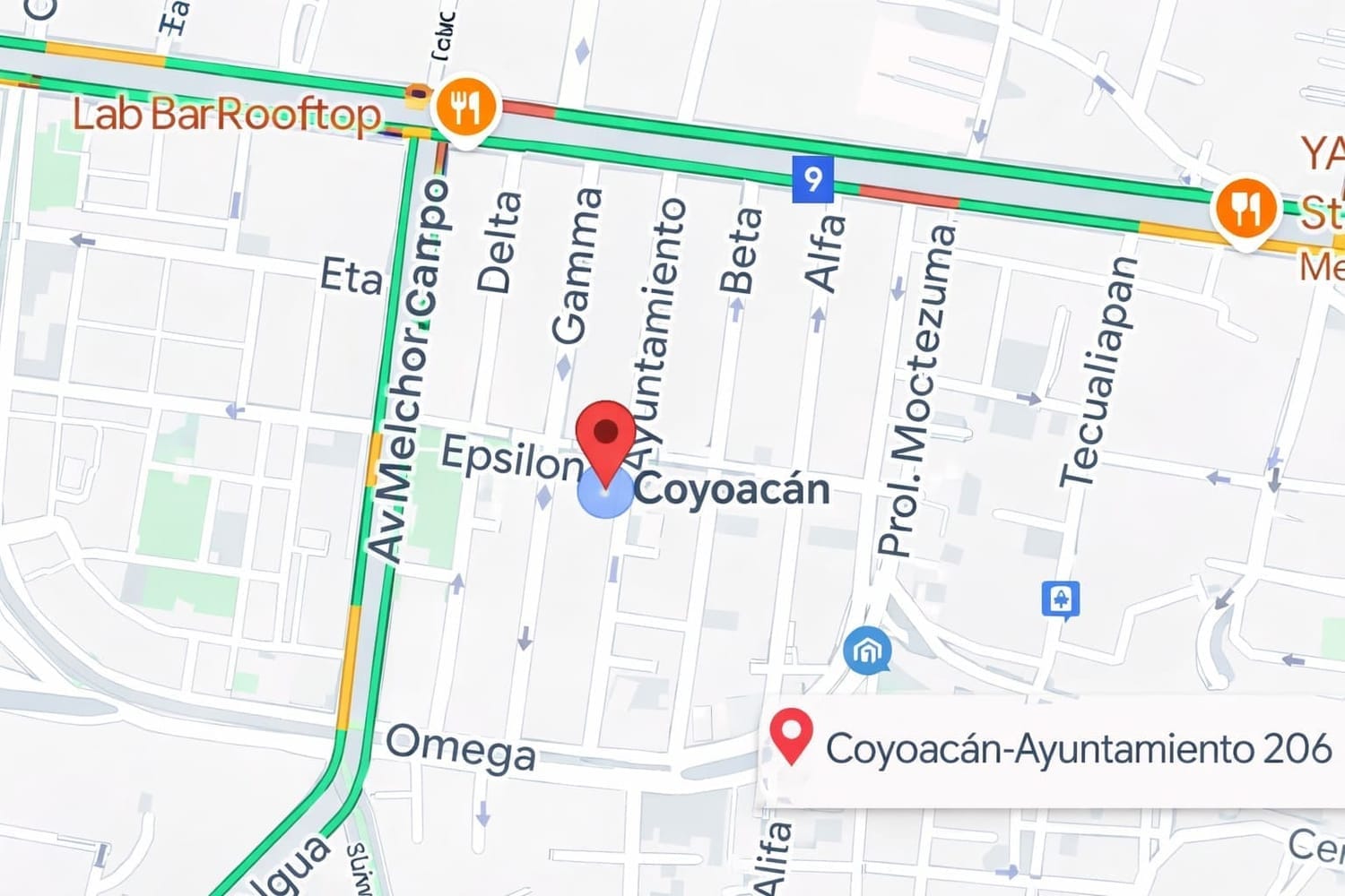 Mapa Coyoacán CDMX
