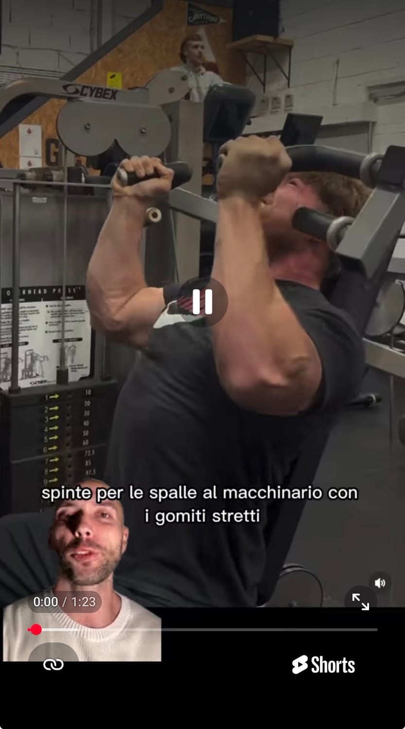 Video tutorial per ogni esercizio
