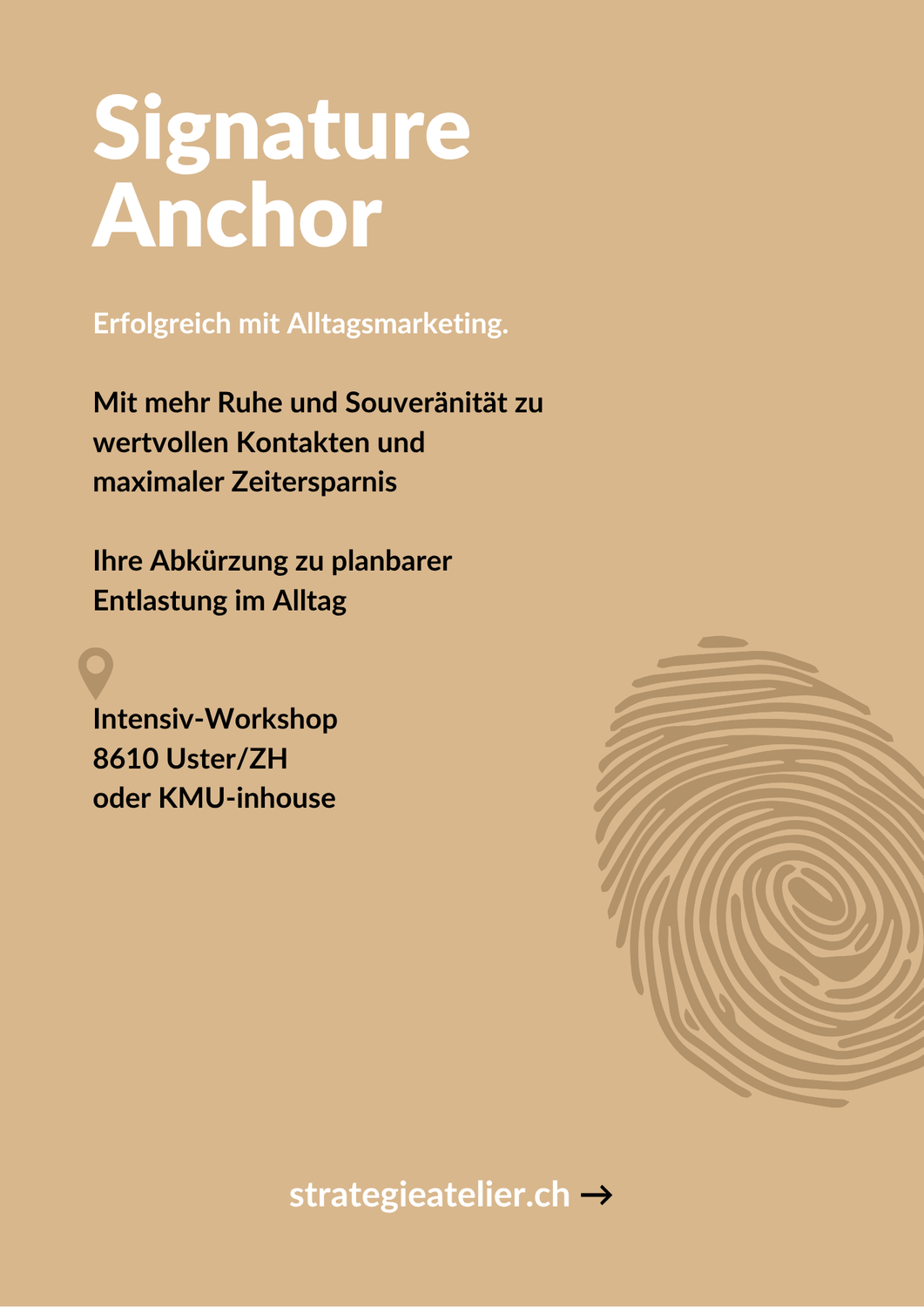 Flyer "Authentisches Marketing"
