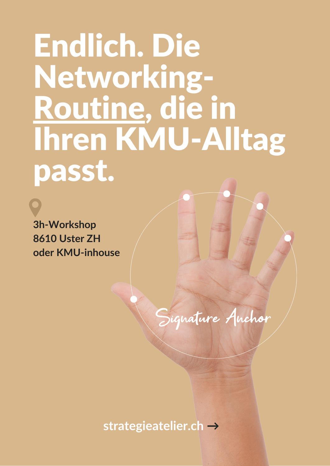 Flyer Networking Workshop Dienstleister-KMU Mitarbeitende