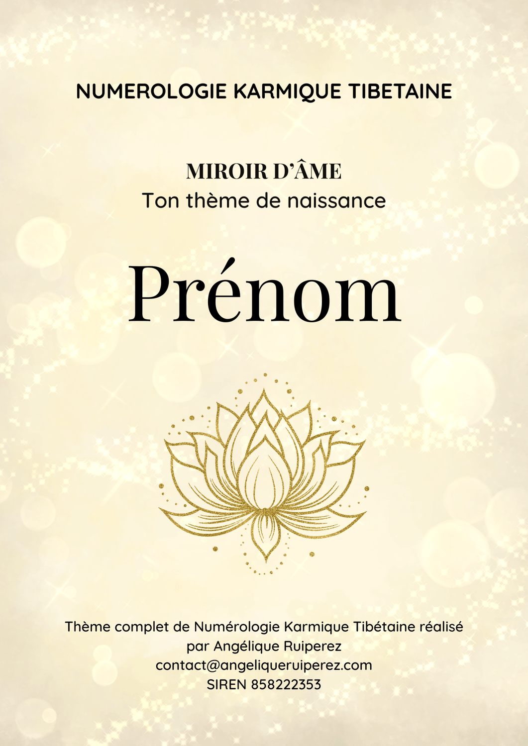 Couverture du thème Miroir d'Âme, ton thème de naissance en Numérologie Karmique Tibétaine